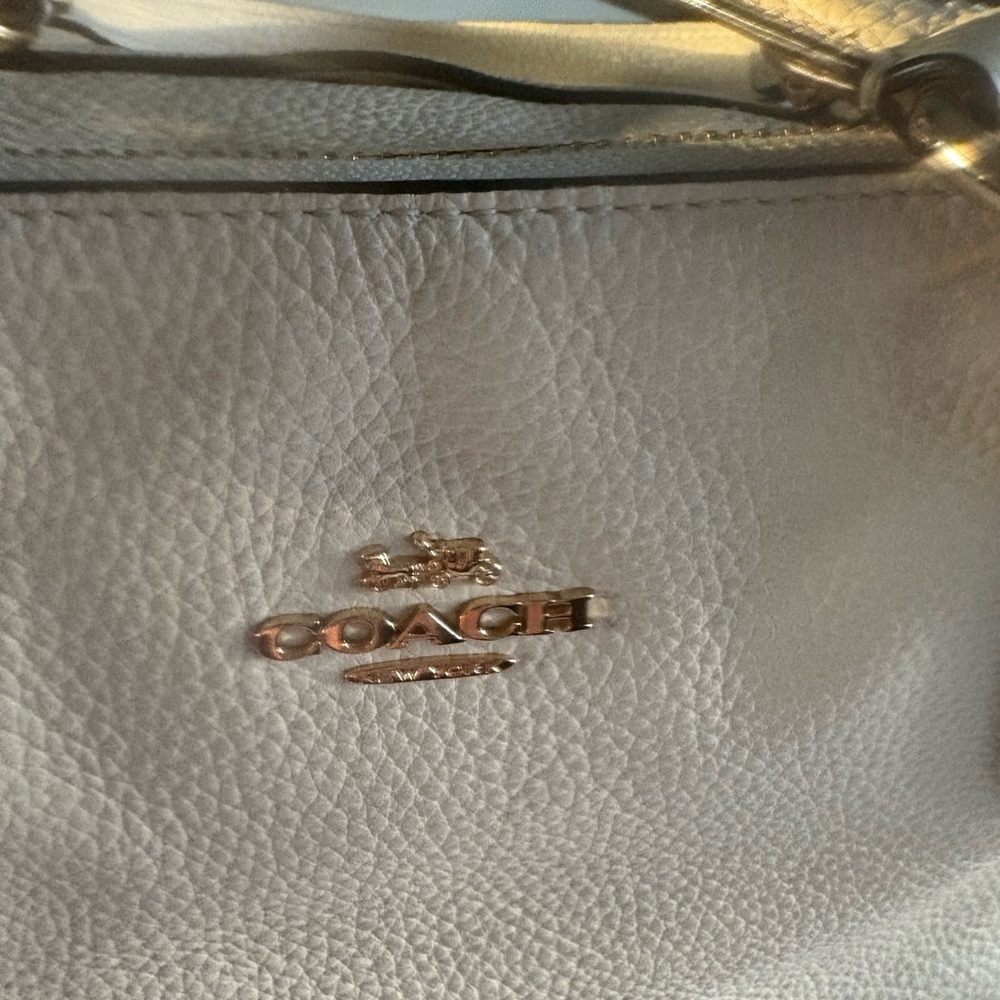 Coach Pebbled Leather Ally Satchel with Gold Hardware - Picture 4 of 8